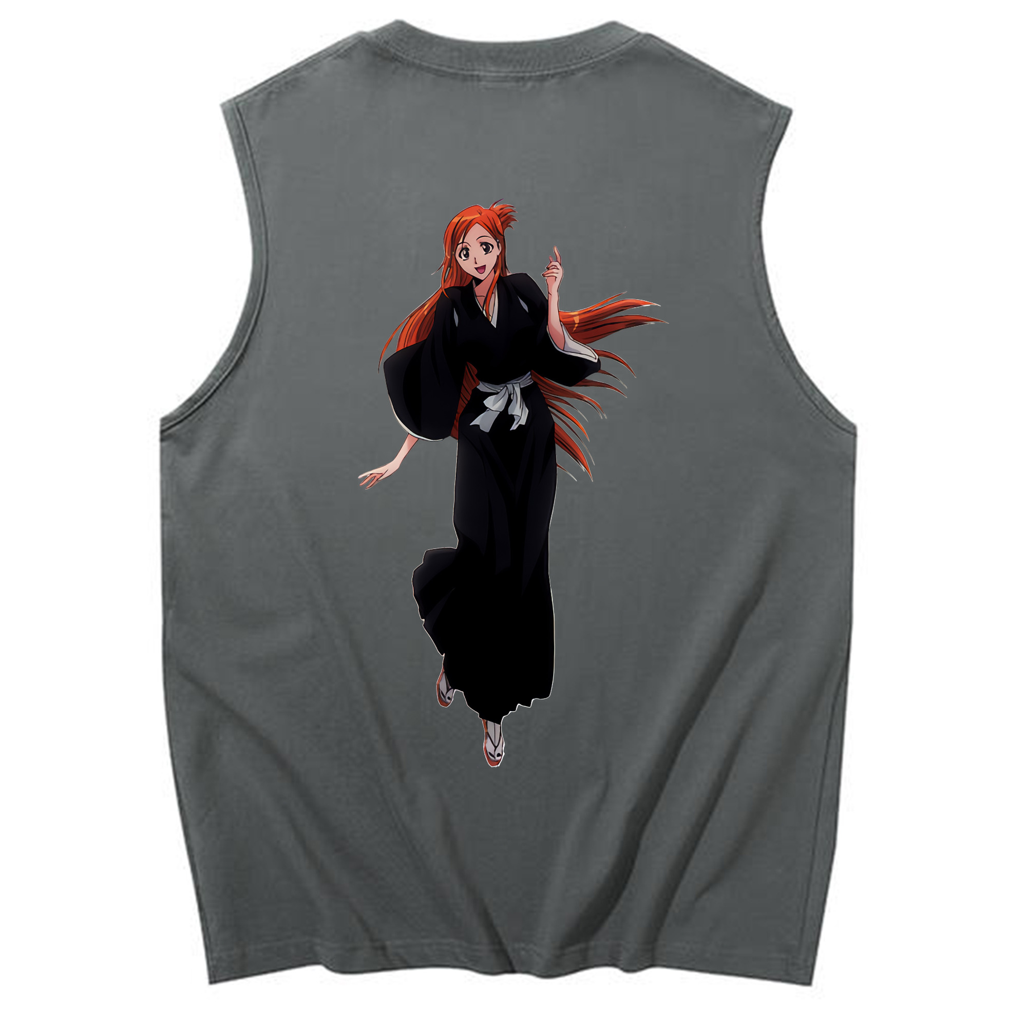 （画像用） ブリーチ 井上織姫（いのうえおりひめ） BLEACH Inoue Orihime コットン100％タンクトップ（背面プリント）